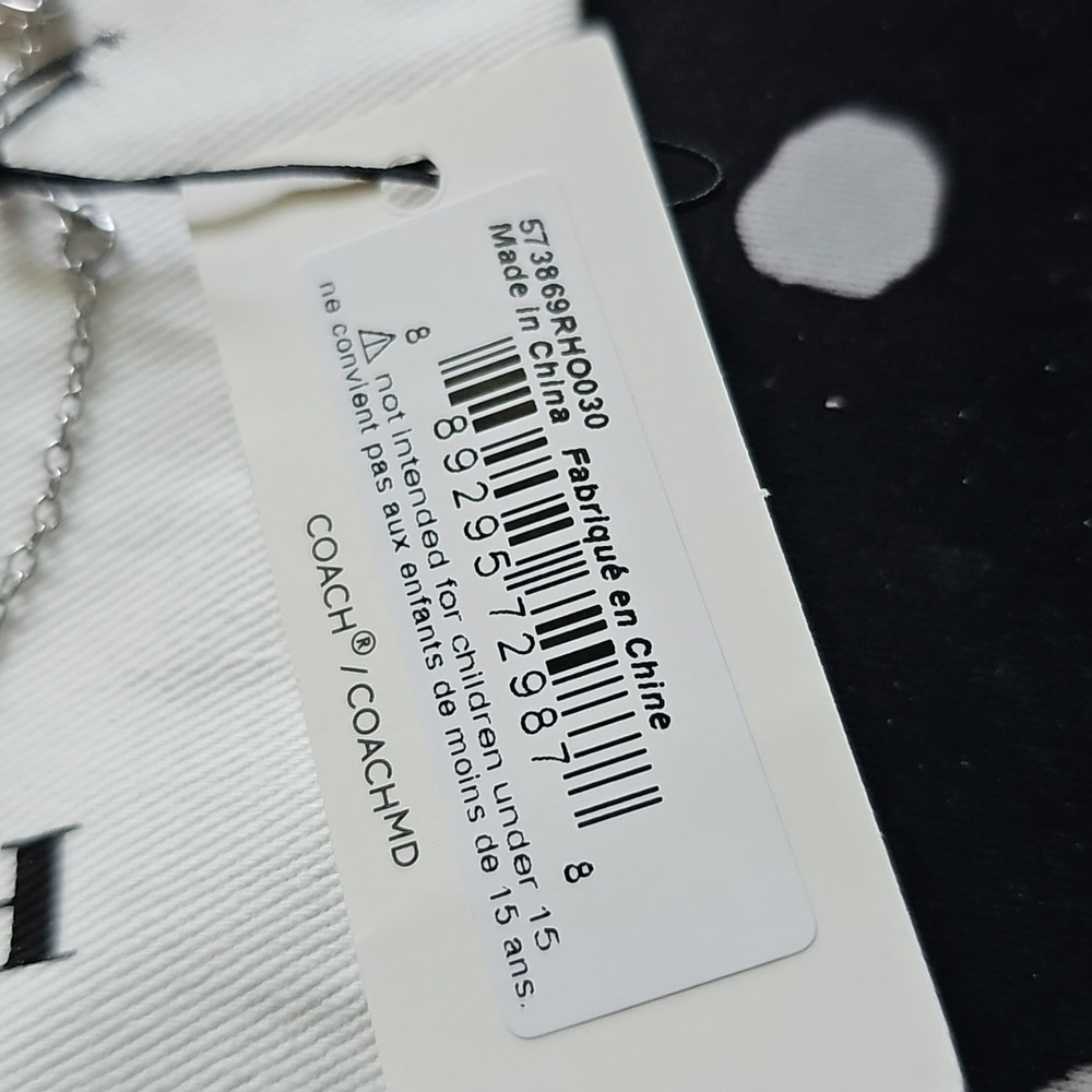 Coach Silver-Tone Heart & Charm Delicate Bracelet - Picture 3 of 4
